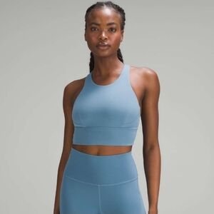 Lululemon Wunder Train Longline Bra Utility Blue